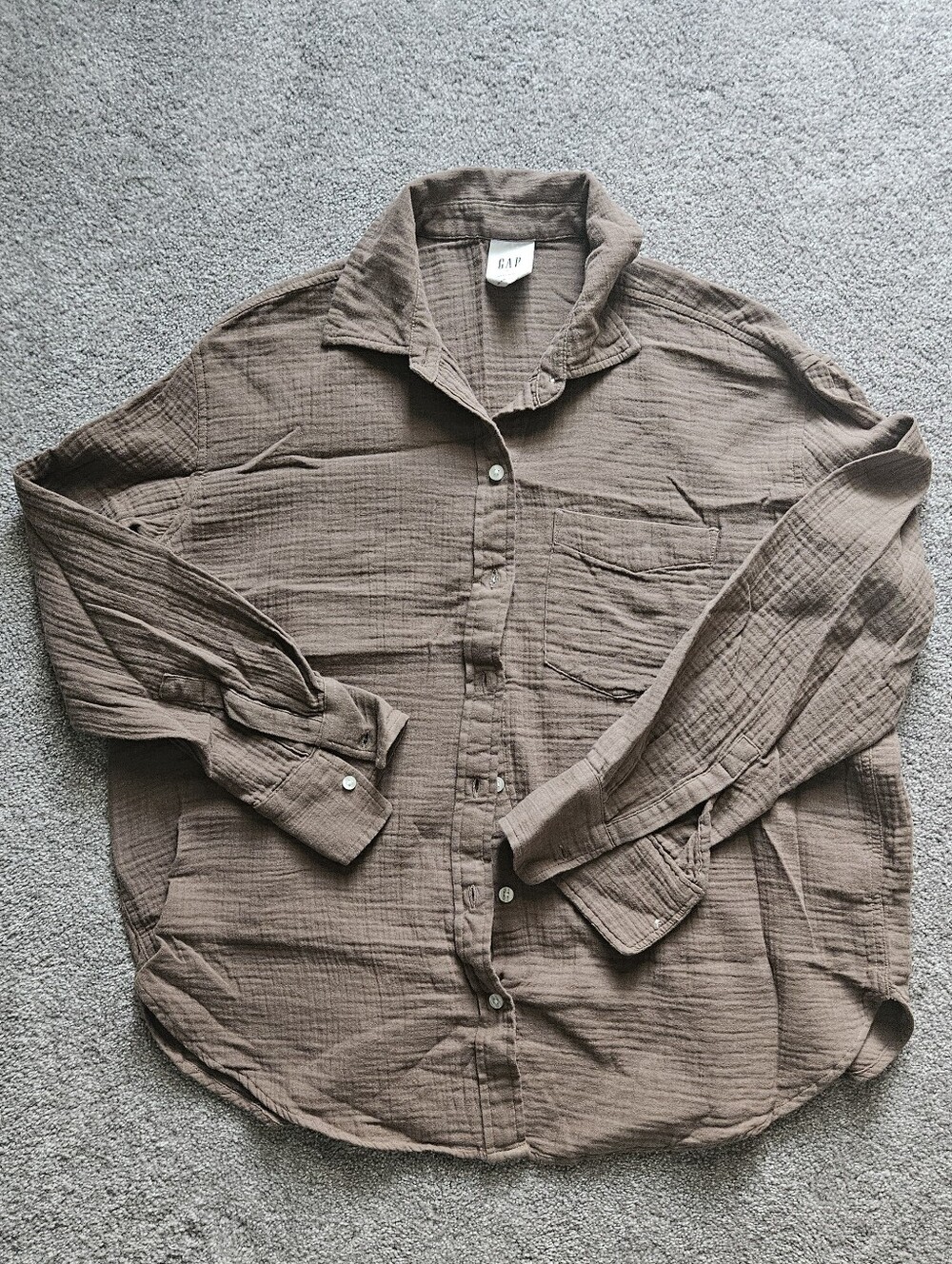 GAP Oversized womens Gauze Shirt